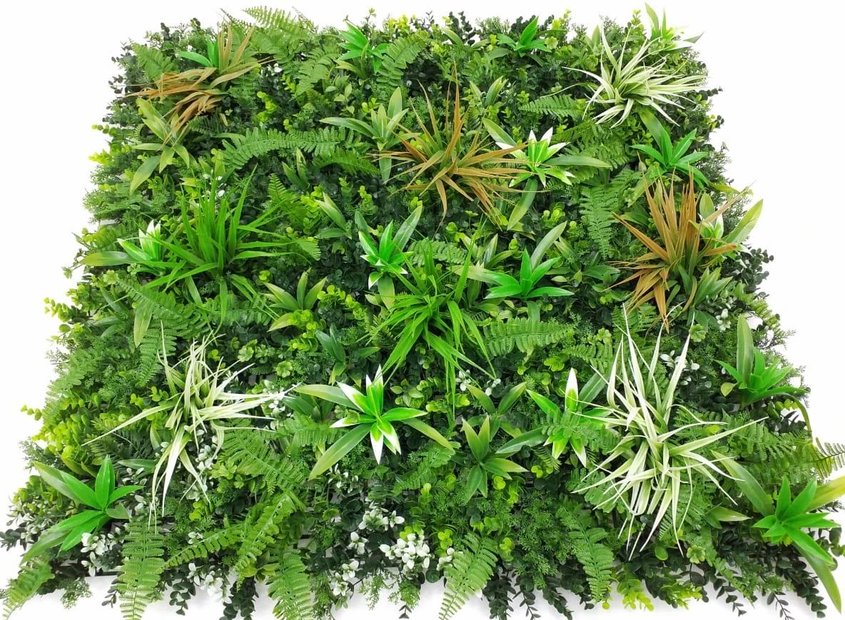 Mixed Leaves Grass Mat With Bamboo Leaves (100cmx100cm)(UVP)